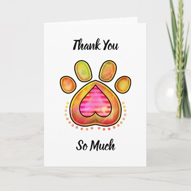 Tack för Tittar efter min Hund Kort (Framsida)