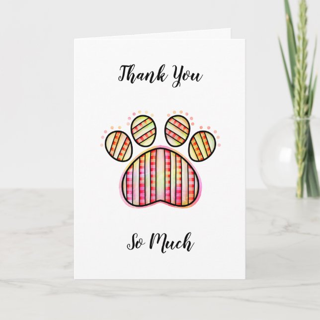 Tack för Tittar efter mitt sällskapsdjurskort Kort (Framsida)