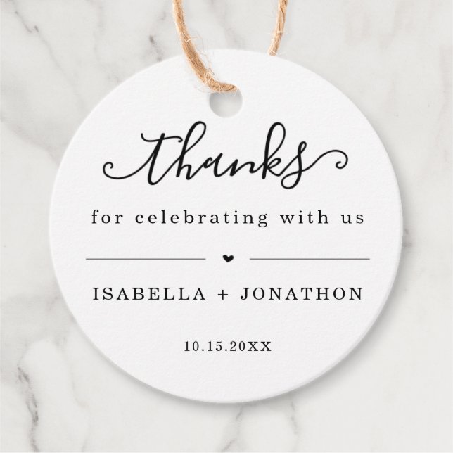 Tack för tjänsten etiketter (Framsida)