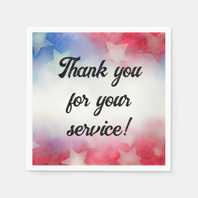 Tack för tjänsten pappersservett (Framsidan)