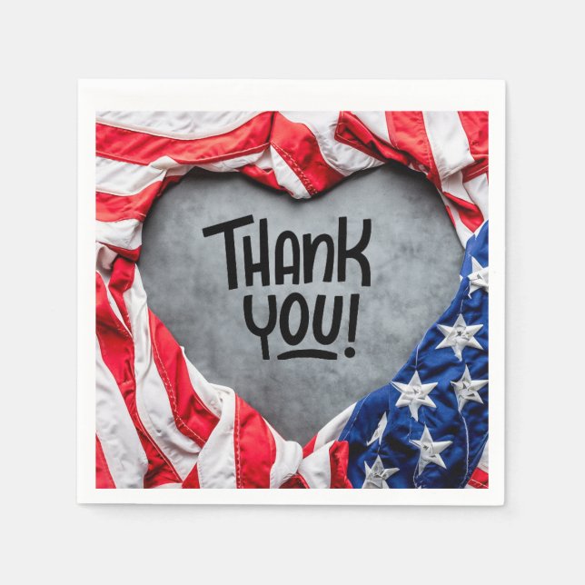 Tack för tjänsten! pappersservett (Framsidan)