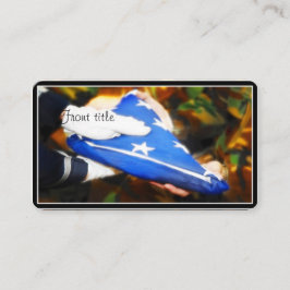 Tack för tjänsten visitkort