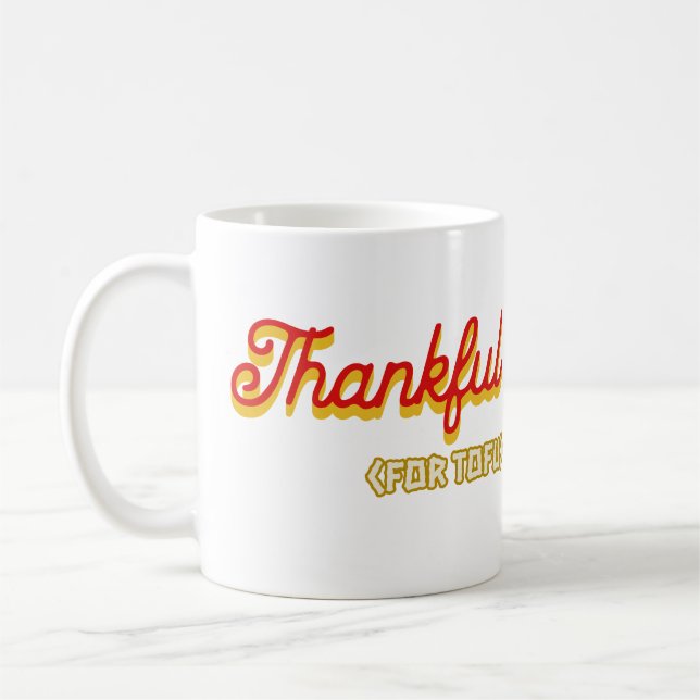 Tack för Tofu Kaffemugg (Vänster)