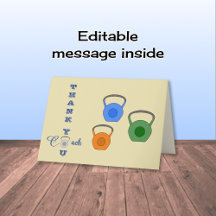 Tack för träningskassan för träning av träning