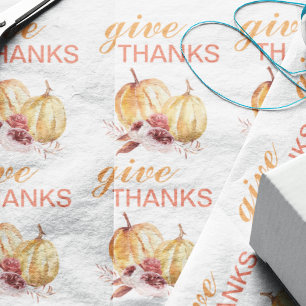 Tack för Trendig Orange och Röda Ge och Pumpkin Presentpapper