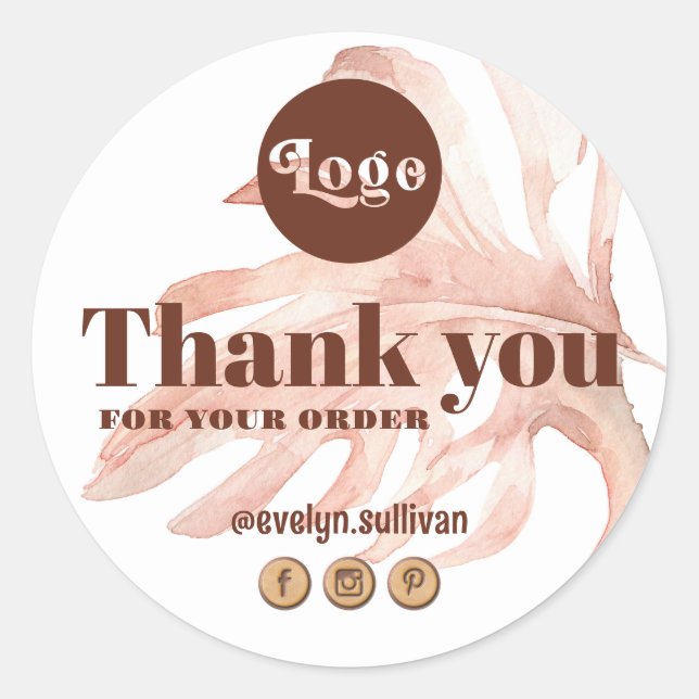 tack för tropism runt klistermärke (Framsida)