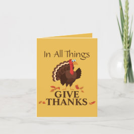 Tack för Turkiet i Allt Glad Thanksgiving Helgkort