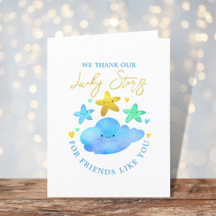Tack för Twinkle Little Star Baby Shower Kort