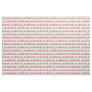 Tack för typografiktext tyg