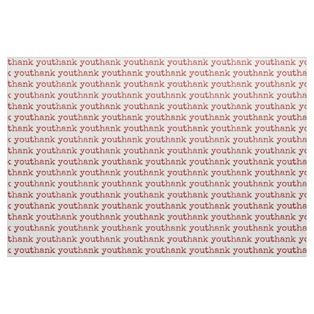 Tack för typografiktext tyg (Fat Quarter)