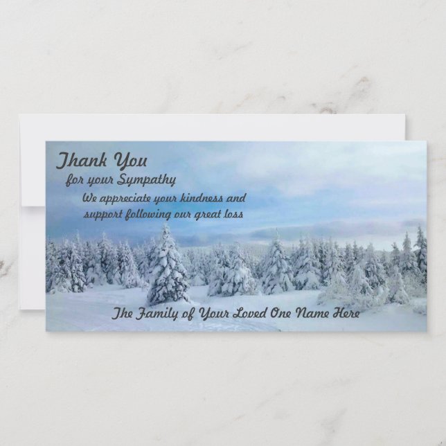 Tack för uttryck av sympati (Framsida)