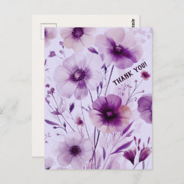 Tack för vackra Wildblommor Vykort