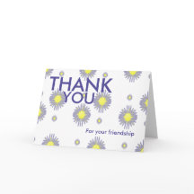 Tack för vänskapen och supportkortet