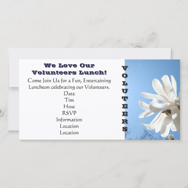 Tack för våra inbjudningar att lansera VOLUNTEERS- (Framsida)