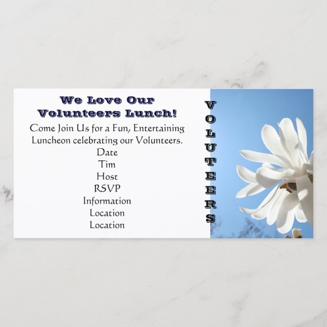 Tack för våra inbjudningar att lansera VOLUNTEERS- (Framsida)