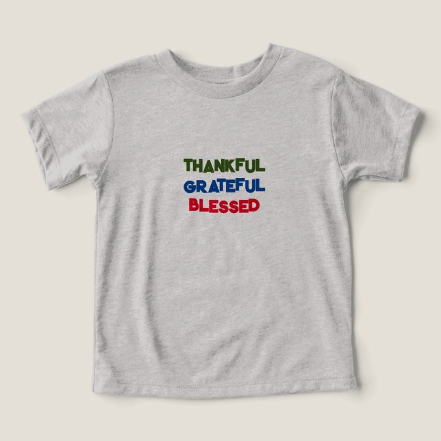Tack för varje dags Fullt på Gratitude T-Shirt (Design Framsida)