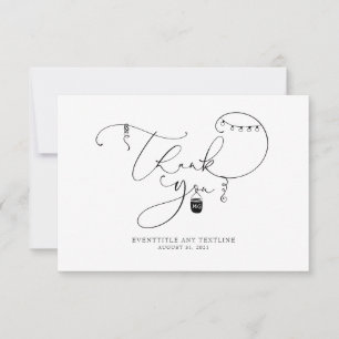 Tack för varje Rustik-händelse för Cute Script
