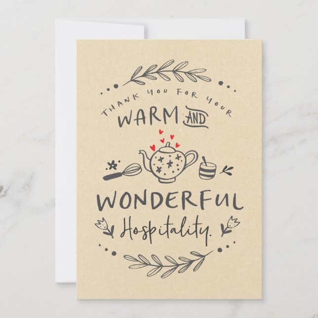 Tack för varmen och underbara sjukhus kort (Framsida)