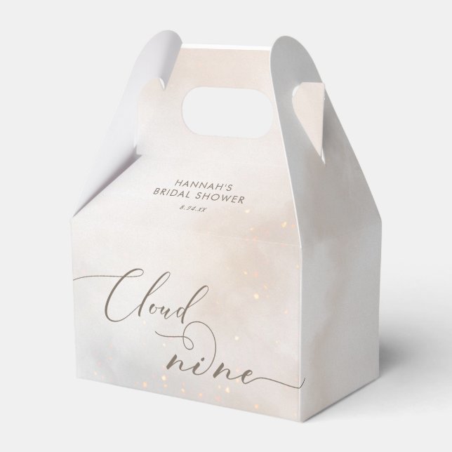 Tack för vattenfärg Cloud 9-Möhippa Presentaskar (Framsidan Sidan)