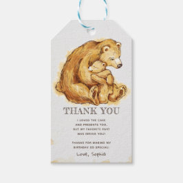 Tack för vattenfärgsglaset presentetikett