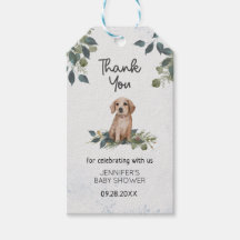 Tack för vattenfärgspumpy Baby Shower