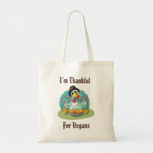 Tack för Vegans Thanksgiving Helgdag Turkiet Tygkasse