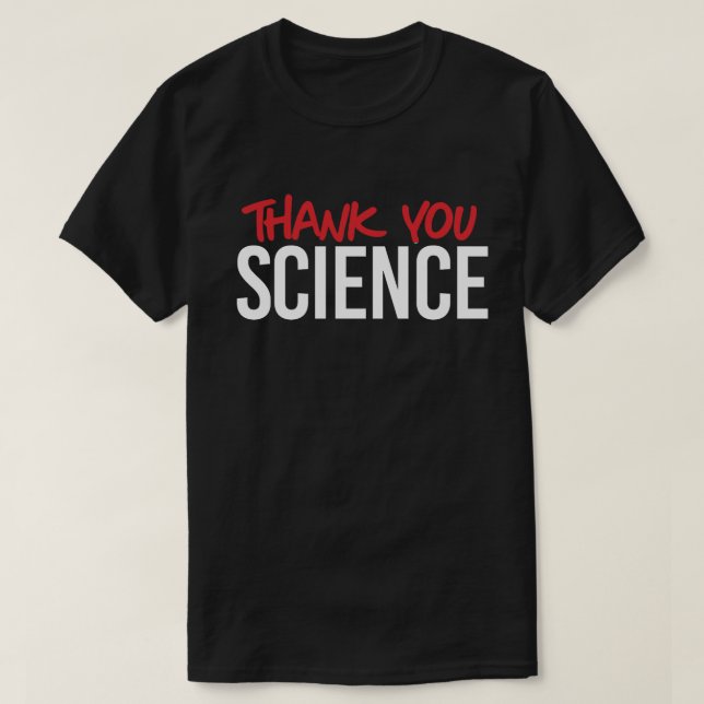 Tack för vetenskapen t shirt (Design framsida)