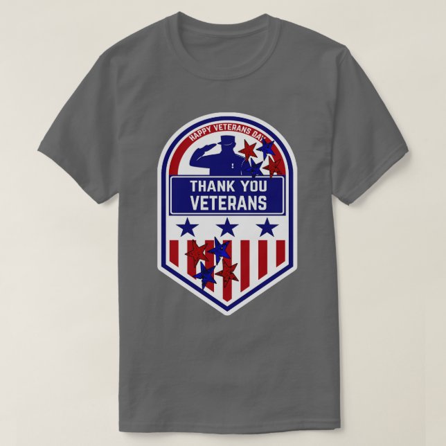 Tack för veteranerna t shirt (Design framsida)