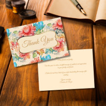 Tack för viktoriansk Vintage