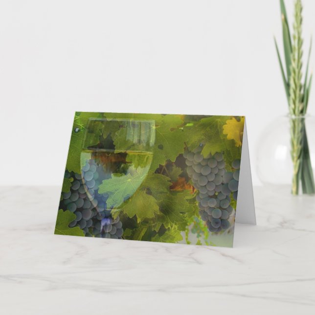 Tack för vin och grafik kort (Framsida)