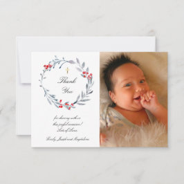 Tack för vinterbaptism inbjudningar