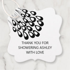 Tack för visning med Kärlek Möhippa Gåvor Etiketter