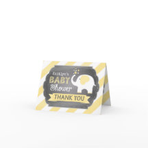 Tack för vit Elephant Rand Skriv ut