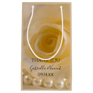 Tack för vit ros och Pearls Bröllop