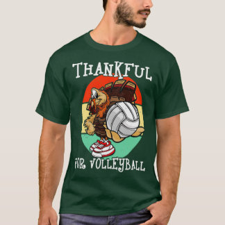 Tack för Volleyball Thanksgiving Sport Kärlek Fa T Shirt