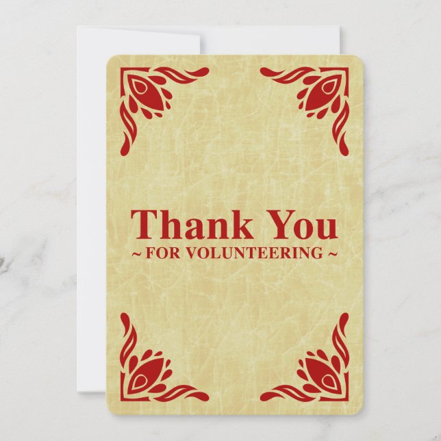 Tack för volontärarbete inbjudningar (Framsida)
