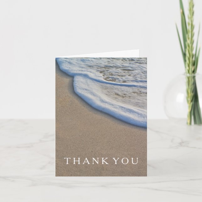 Tack för vykort från strandbröllop (Framsida)