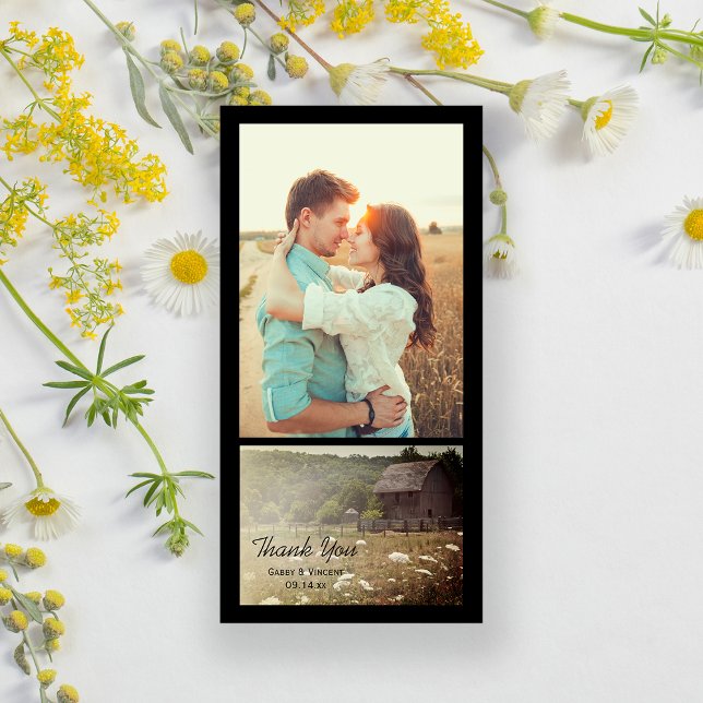 Tack för Weasted Barn-Landsbyggsbröllopet Kort (Skapare uppladdad)