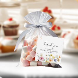 Tack för WildblomBoho Bröllop Gåvor Etiketter