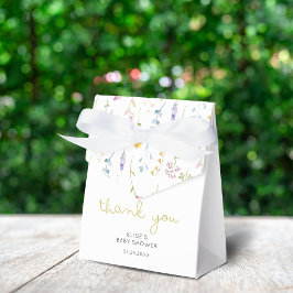 Tack för Wildblomsterbabyskor Presentaskar