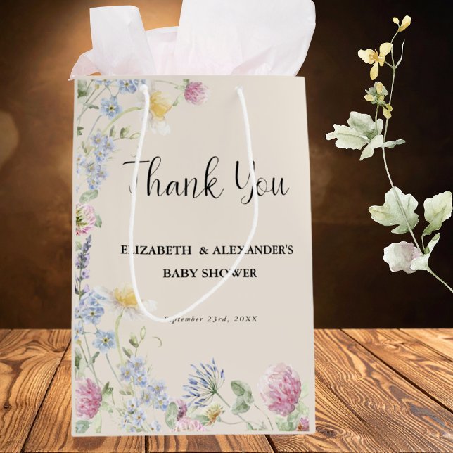 Tack för Wildflower Par Baby Shower (Skapare uppladdad)