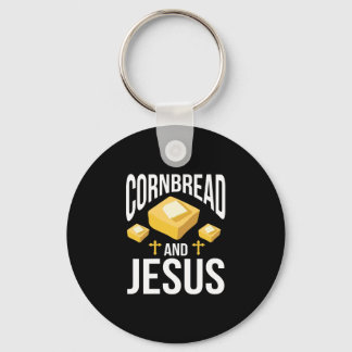 Tack för Womens Cornbröd och Jesus Maj Bread Bakin Nyckelring