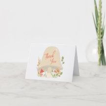 Tack för Woodland Mushroom Baby Shower