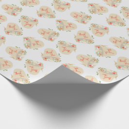 Tack för Woodland Mushroom Baby Shower Presentpapper