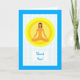 Tack för Yoga Instuctor, Yoga Pose Design Kort