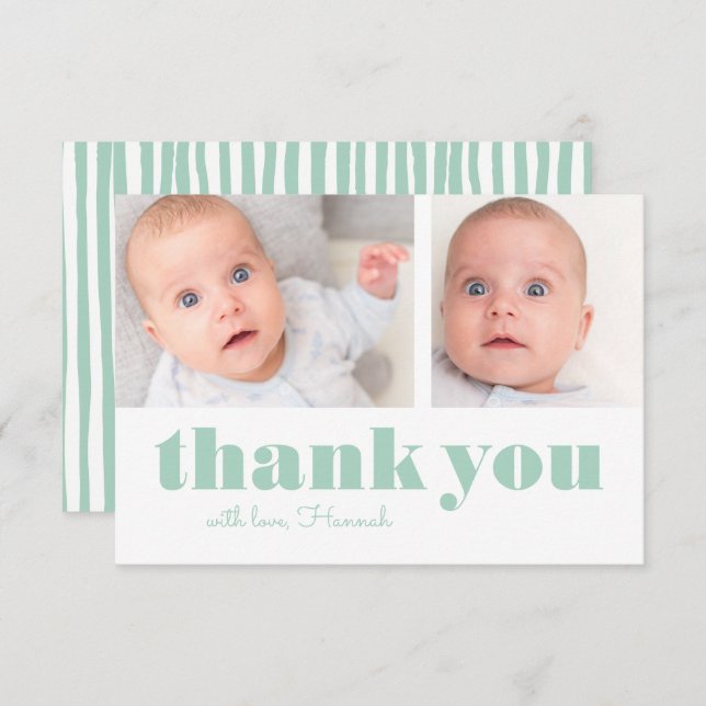 Tack | Foto och tack (Fram/baksida)