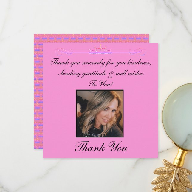 Tack Fotokort (Fram/Back In Situ)