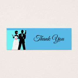 Tack Fotokort för favoritpåsar och presentväskor Litet Visitkort