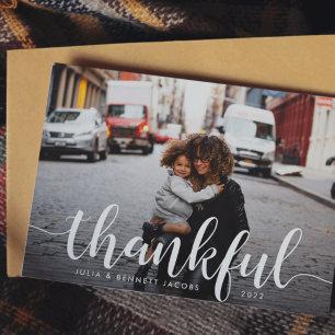 Tack Fotokort för Thanksgiving Julkort