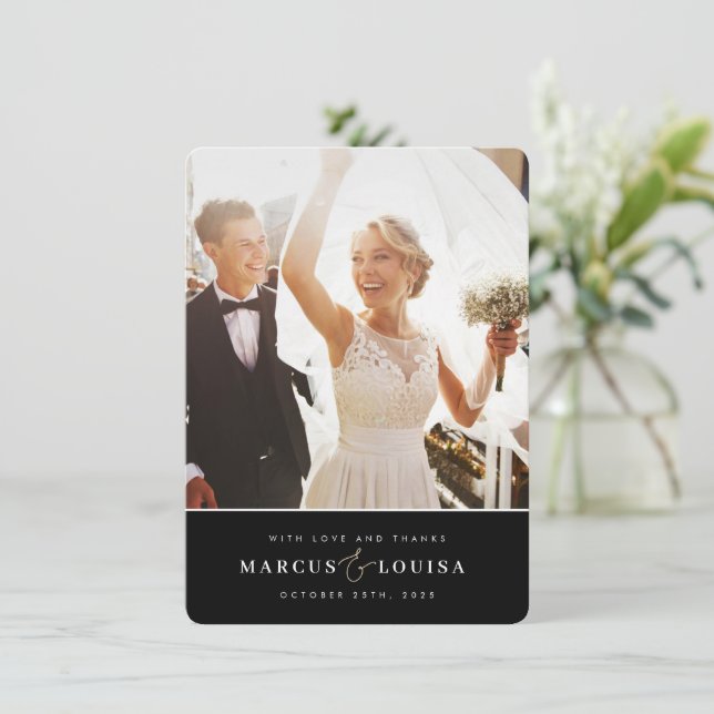 TACK fotomodern elegant, mörk (Stående Fram)